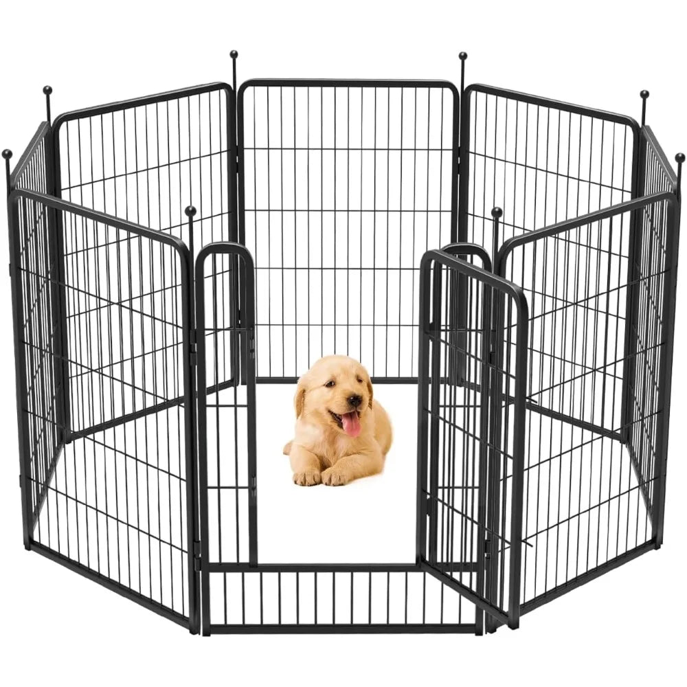 Dog Playpen for Yard, RV Camping, 40 inch, 8 Panels