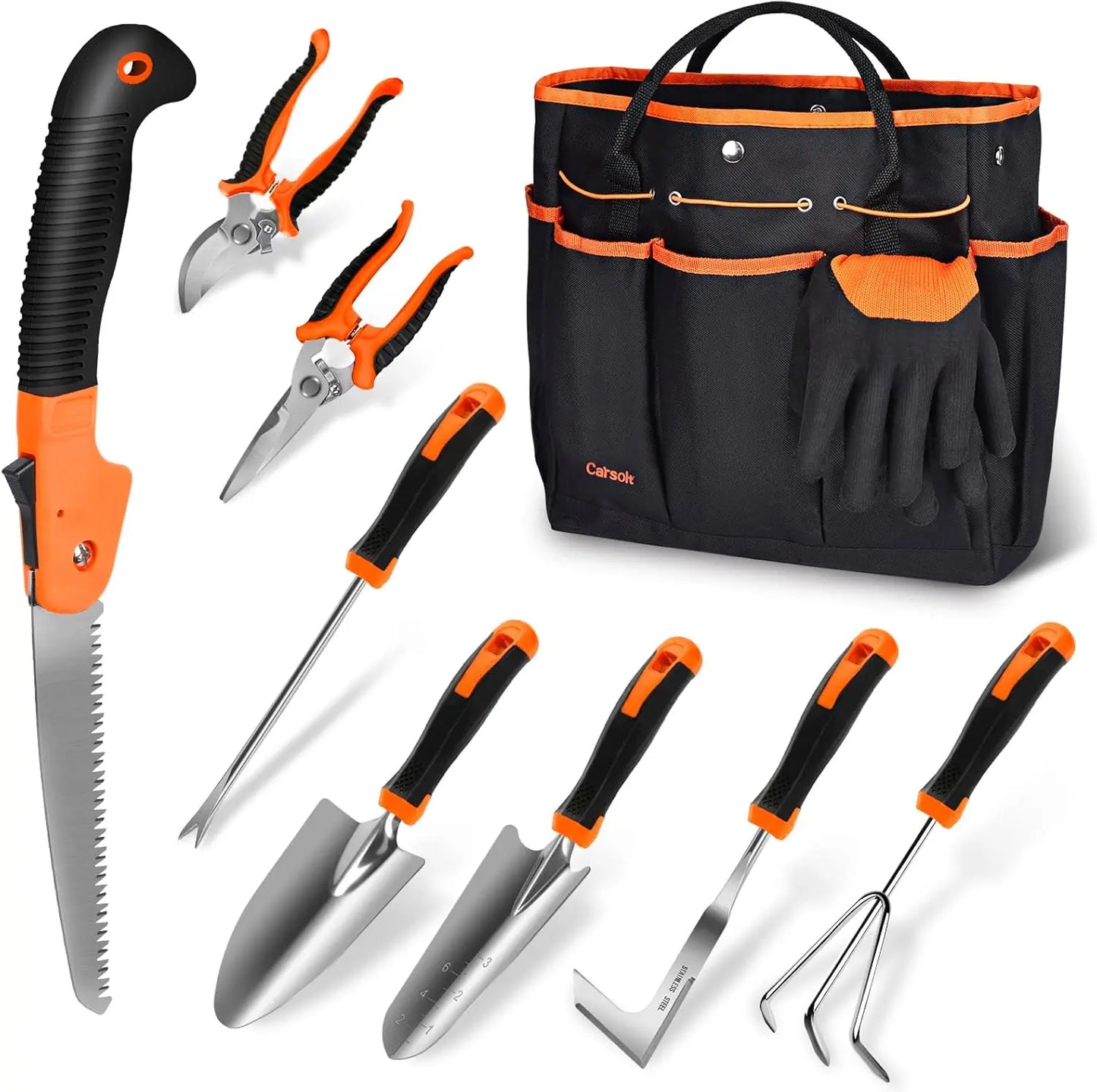 10pcs Stainless Steel Heavy Duty Gardening Tools Set