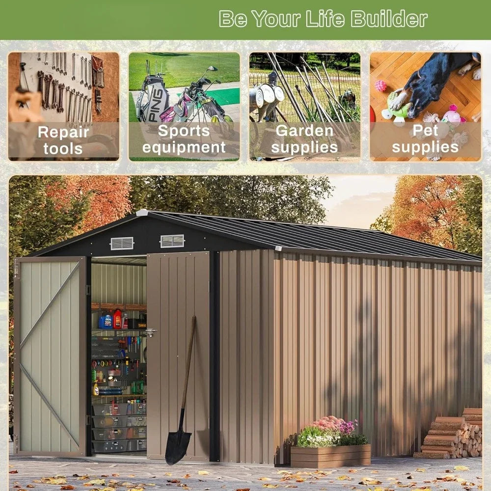 8x10 Feet Outdoor Storage Shed