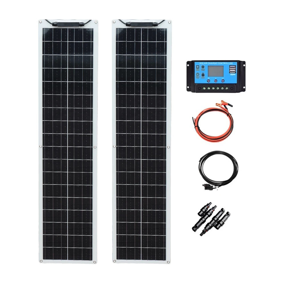 Flexible Solar Panel kit 50 Watt  PV Module 100 Watt 12V 24V