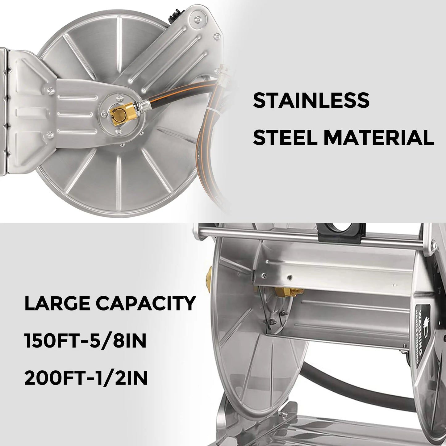 Stainless Steel Garden Hose Reel