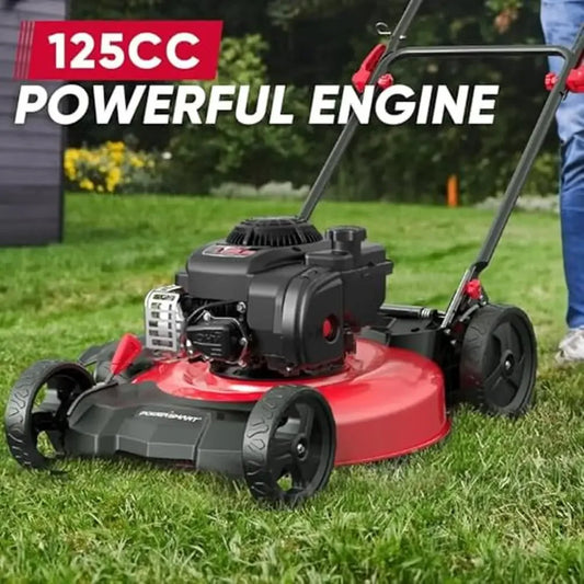 21" Gas Powered Mulch and Side Discharge Lawn Mower