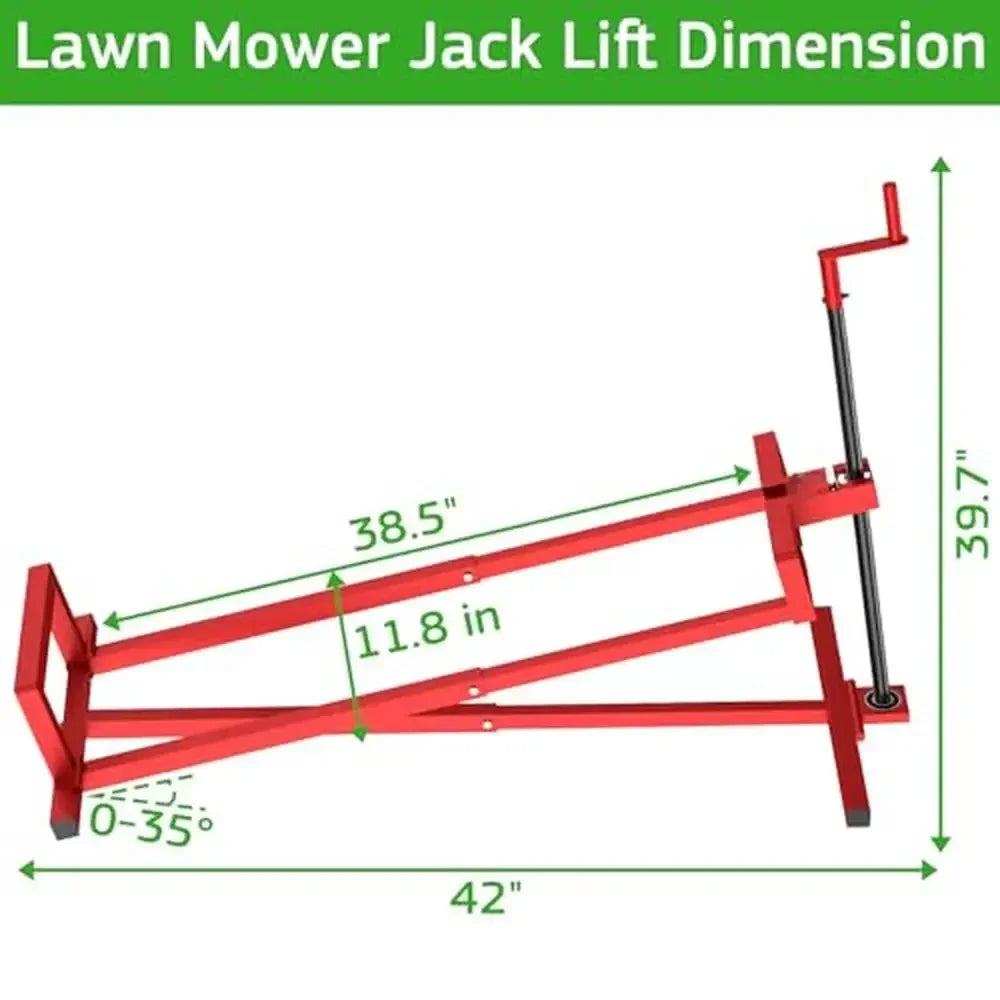 Lawn Mower Jack Lift Telescopic 882lbs Capacity