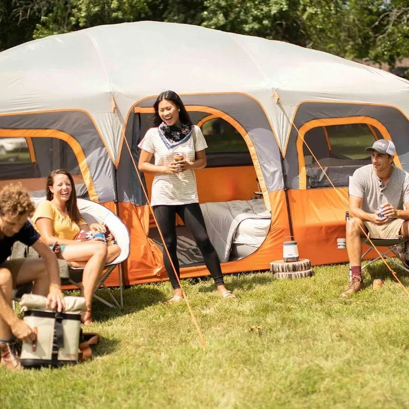 12 Person Multi Room Tent w/Storage Pockets