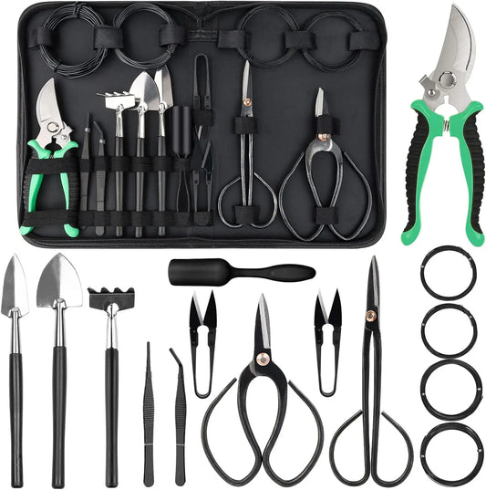 16Pcs Bonsai Tools Kit With Bag,