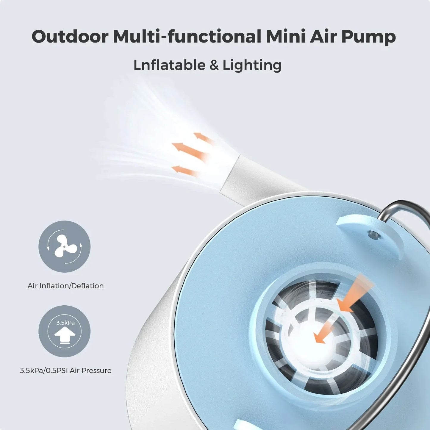 Portable Rechargeable Air Pump