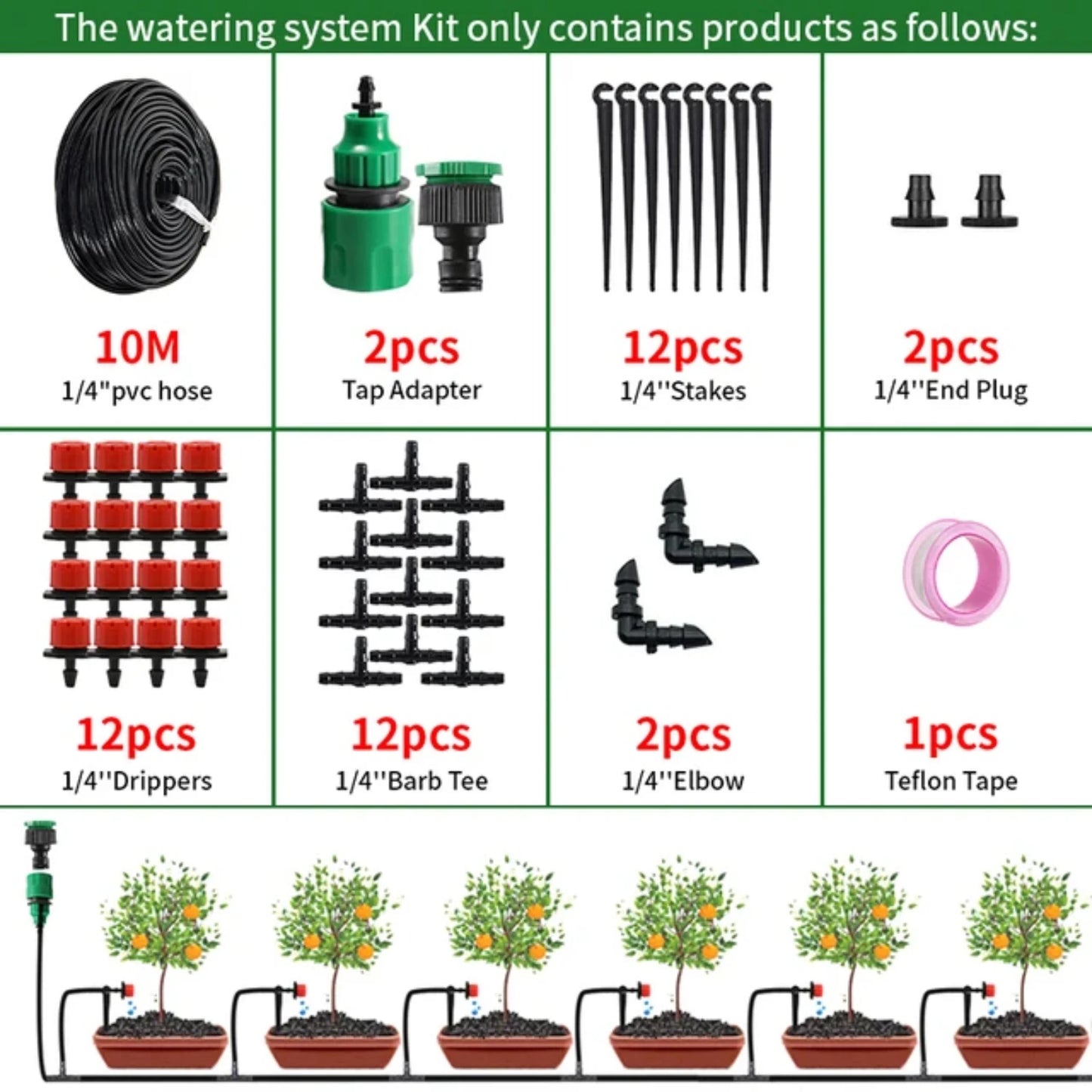 Garden Drip Irrigation Kit