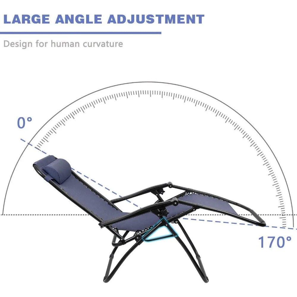 Zero Gravity Chair Patio Folding Lawn Chair