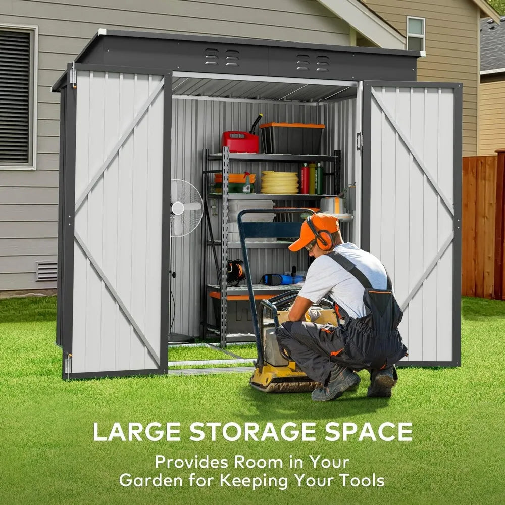 6' x 4' Outdoor Storage Shed