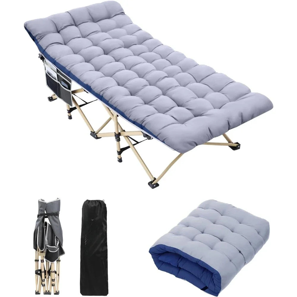 Camping Cots for Adults with Mattress Max Load 450 LBS