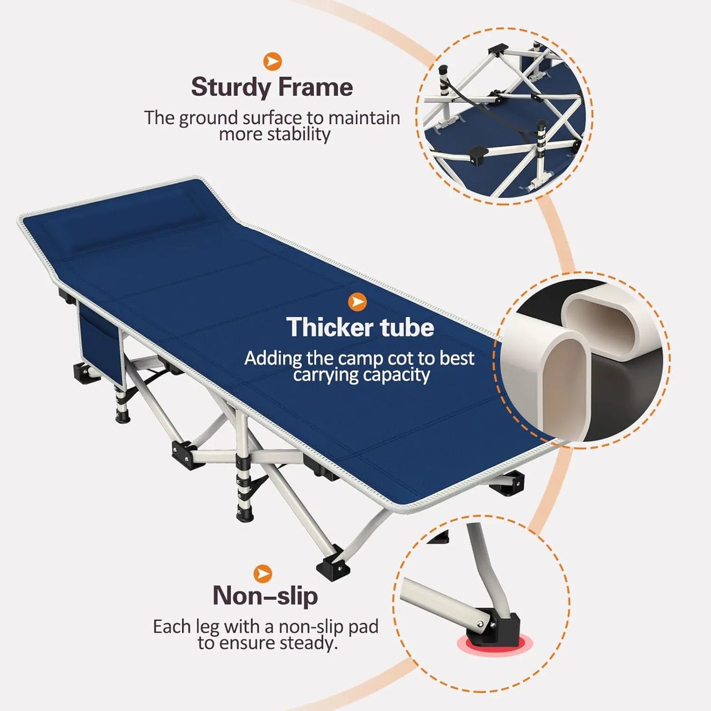 Heavy Duty Camping Bed