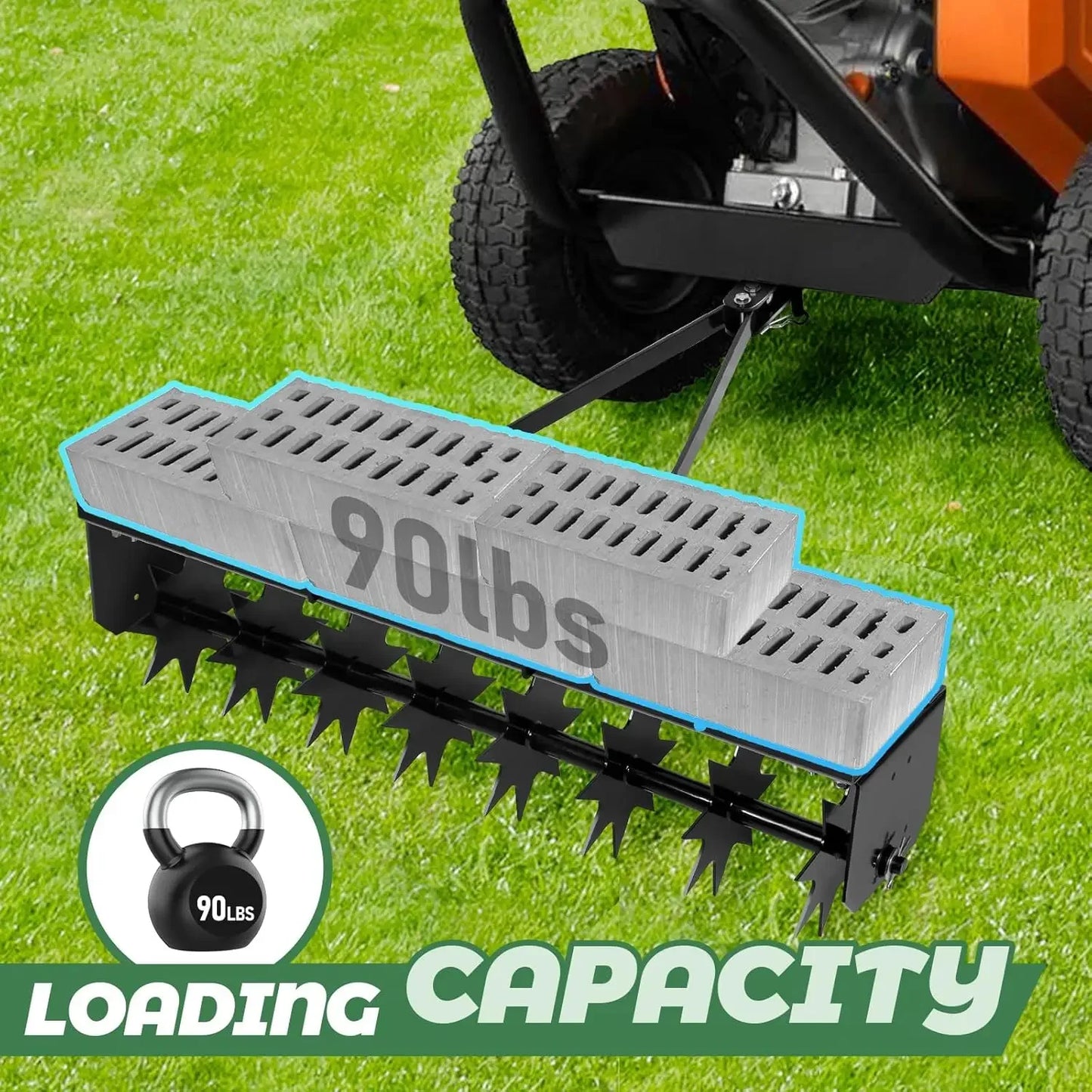 32 Inch Push Spike Aerator Heavy Duty