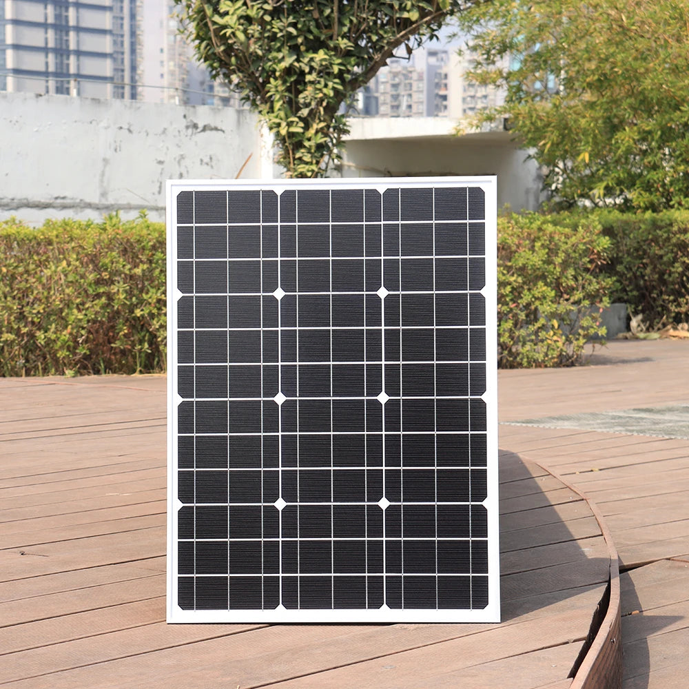 50 Watt Solar Panel Monocrystalline Cell 12 Volt Power Generator