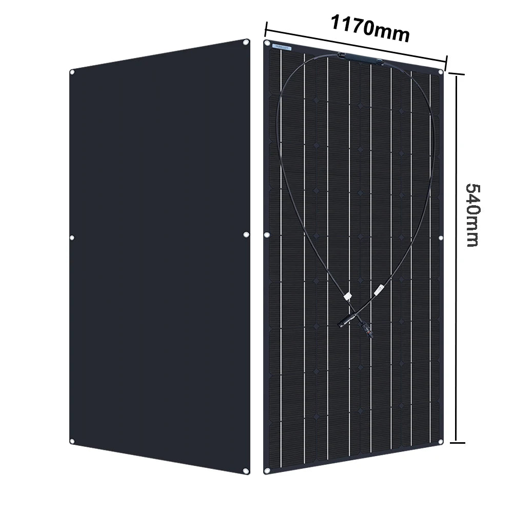 120W 18V flexible  solar panels 240W RV 12v Battery solar power generators