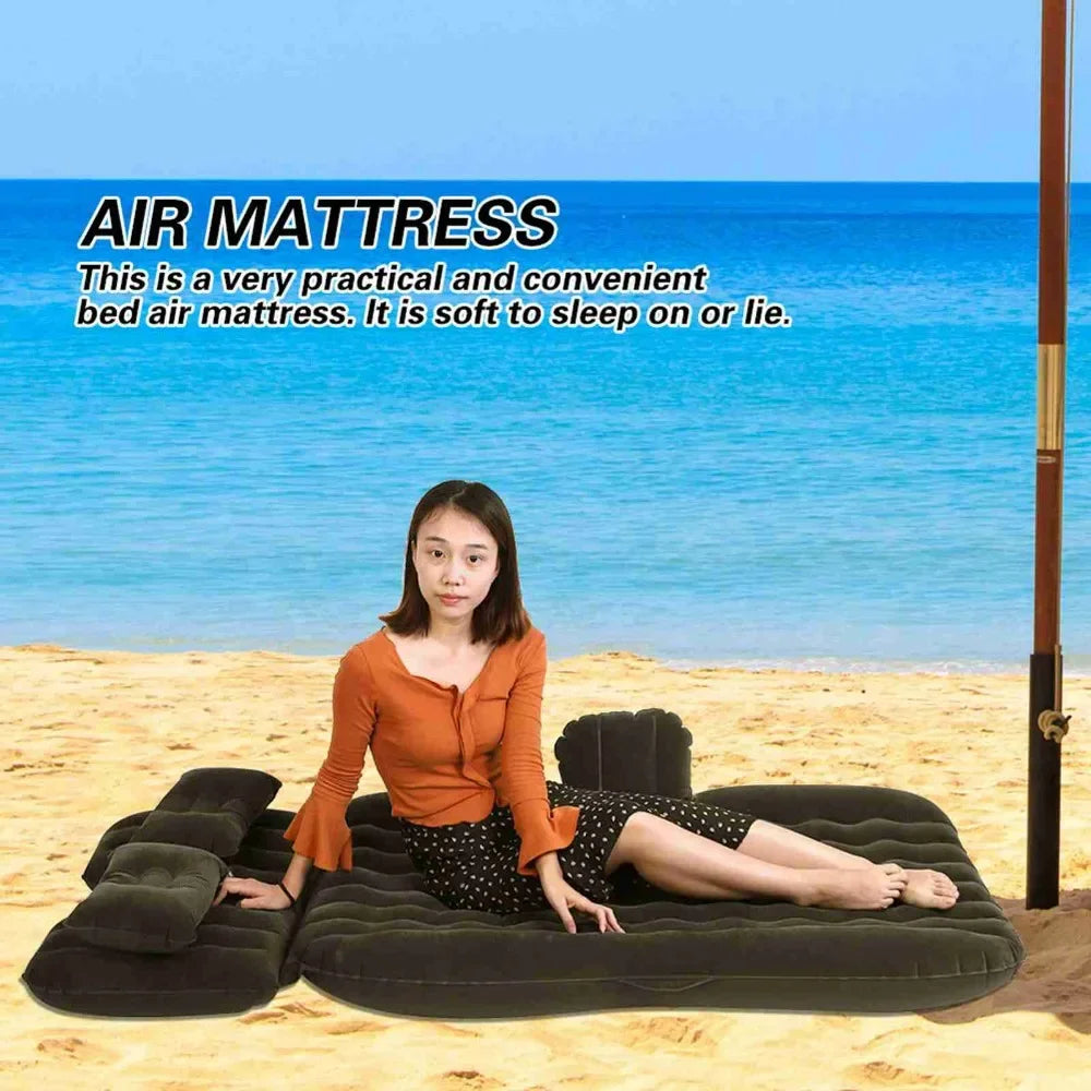 Inflatable Bed Mattress for car, camping, Indoor Outdoor(Black)