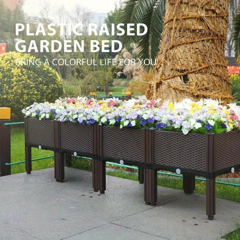 4pcs Elevated Raised Garden Bed