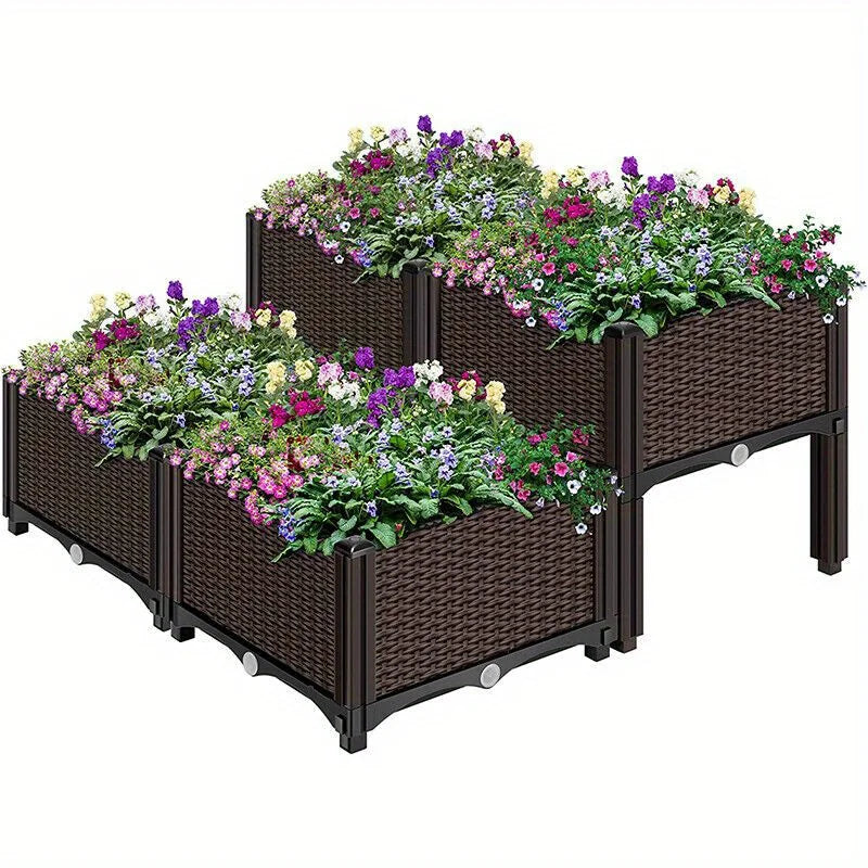 4pcs Elevated Raised Garden Bed