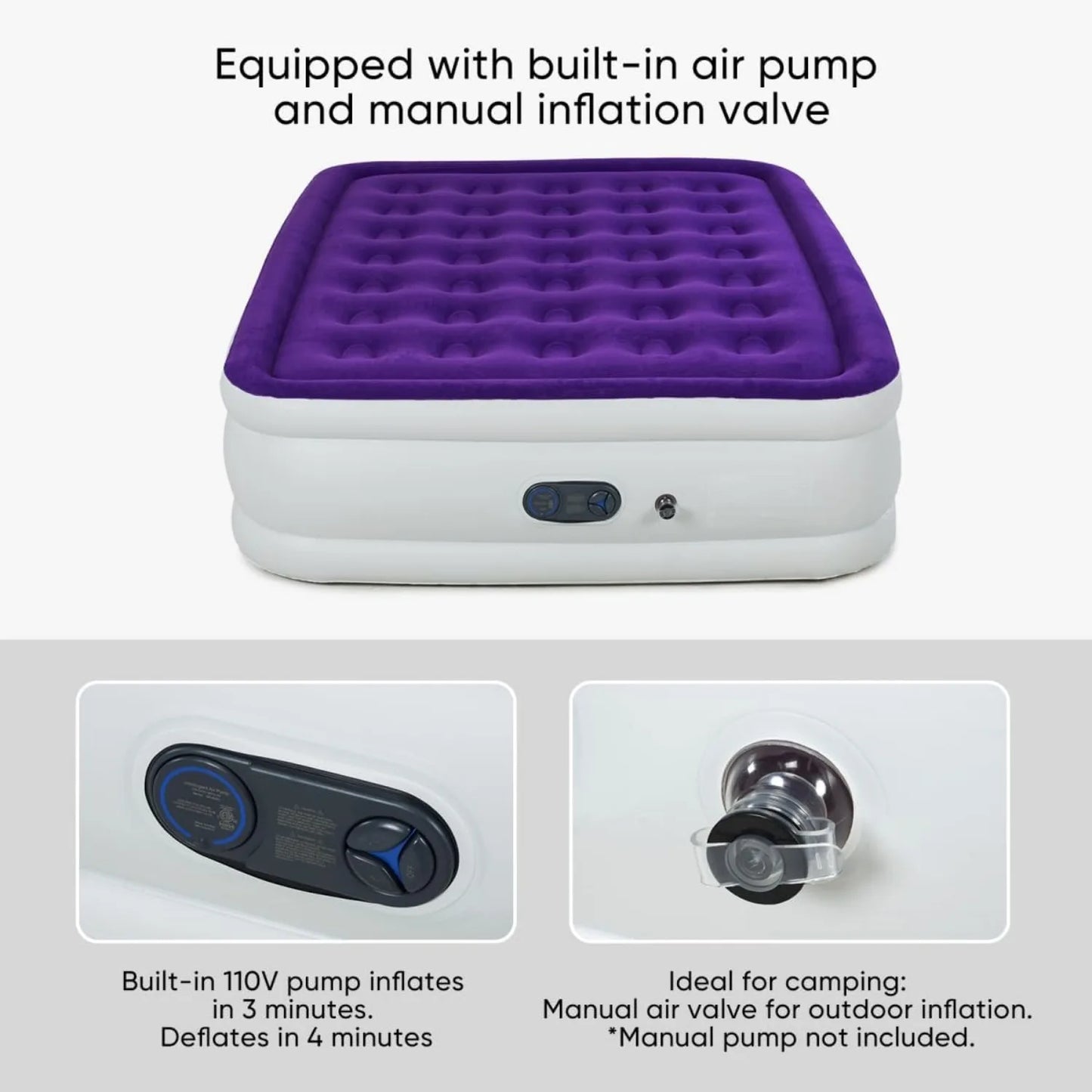 Air Mattress Queen Size with Built-in Pump