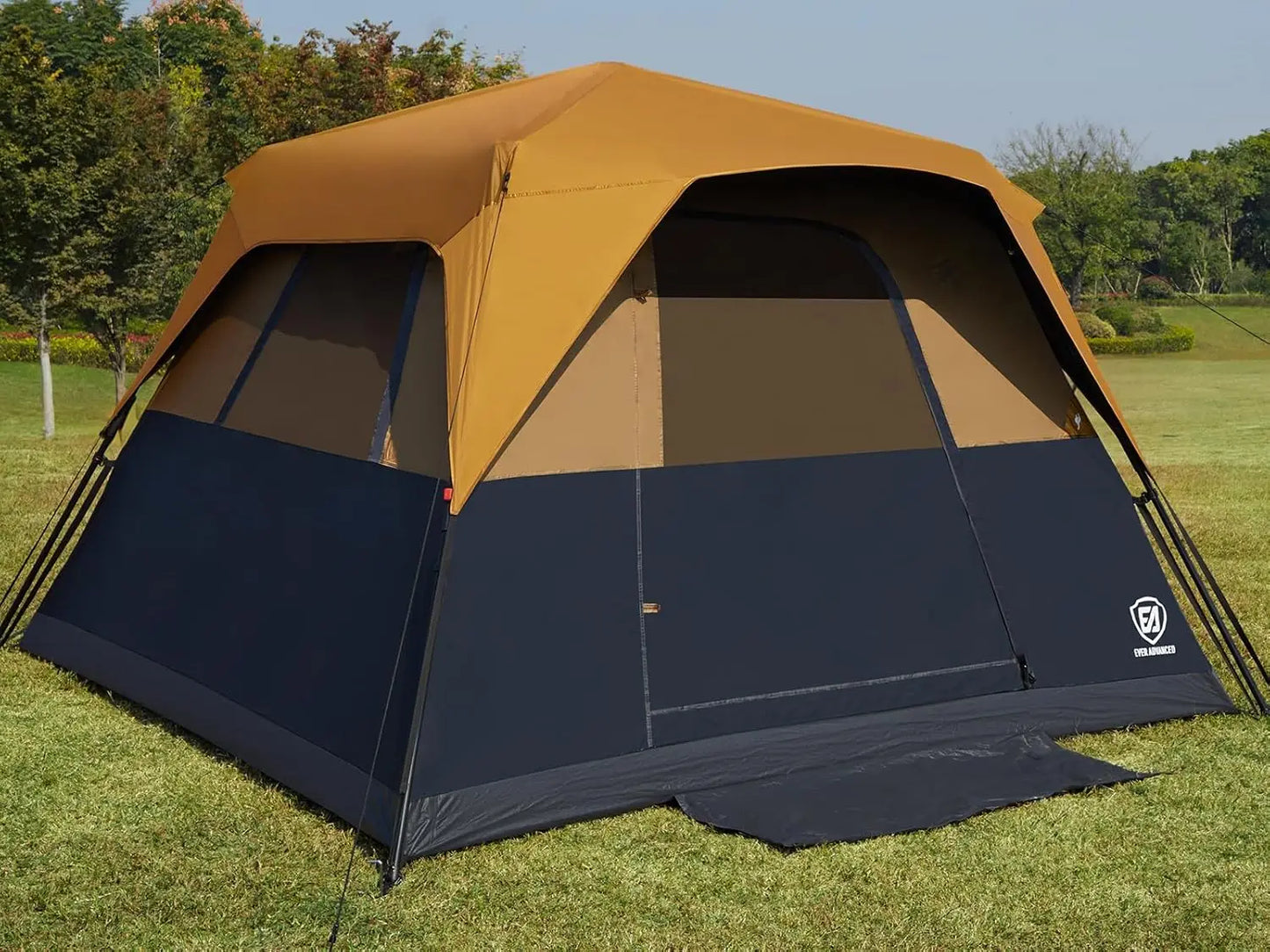 6 Person Blackout Camping Tent w/Rainfly