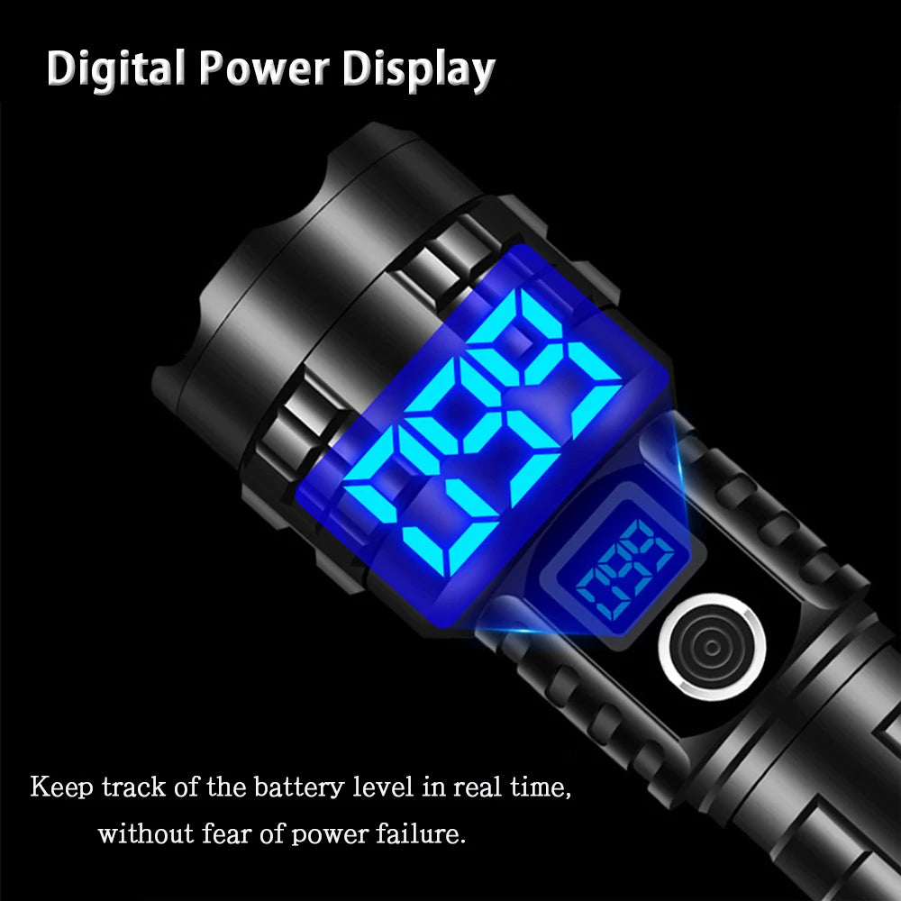 Rechargeable LED Super Bright High Powered Flash Light