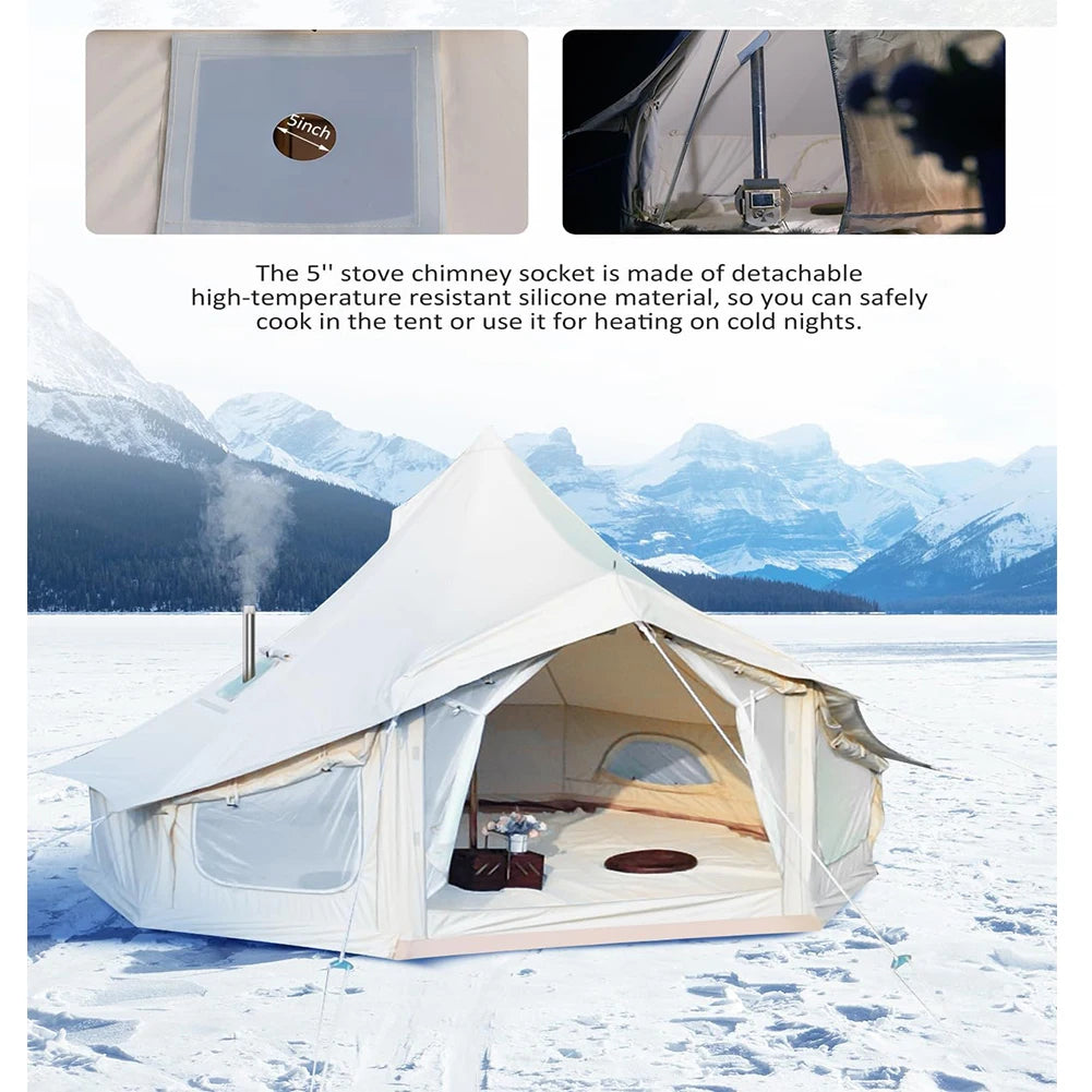 Canvas Yurt Tent with Stove Jack