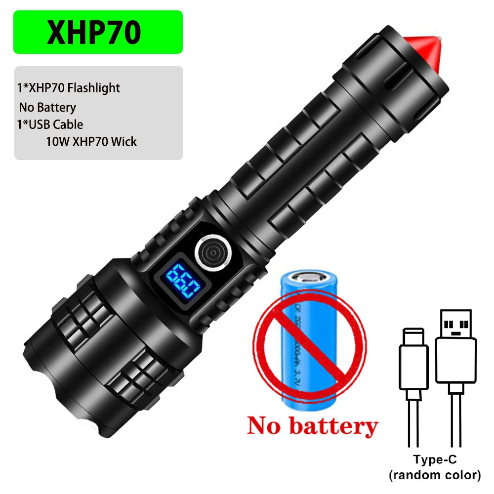 Rechargeable LED Super Bright High Powered Flash Light