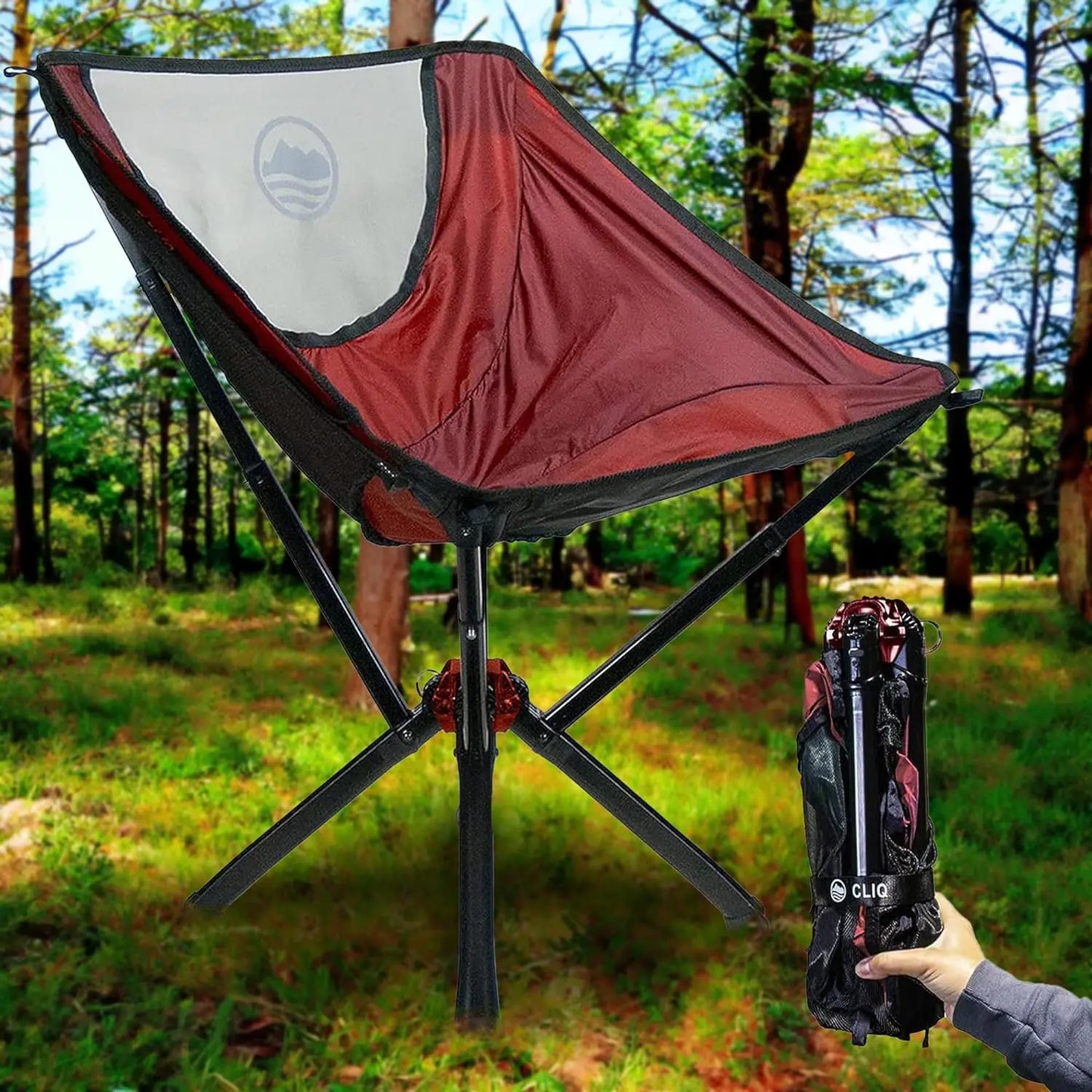 Lightweight Folding Chair for Camping - Supports 300 Lbs