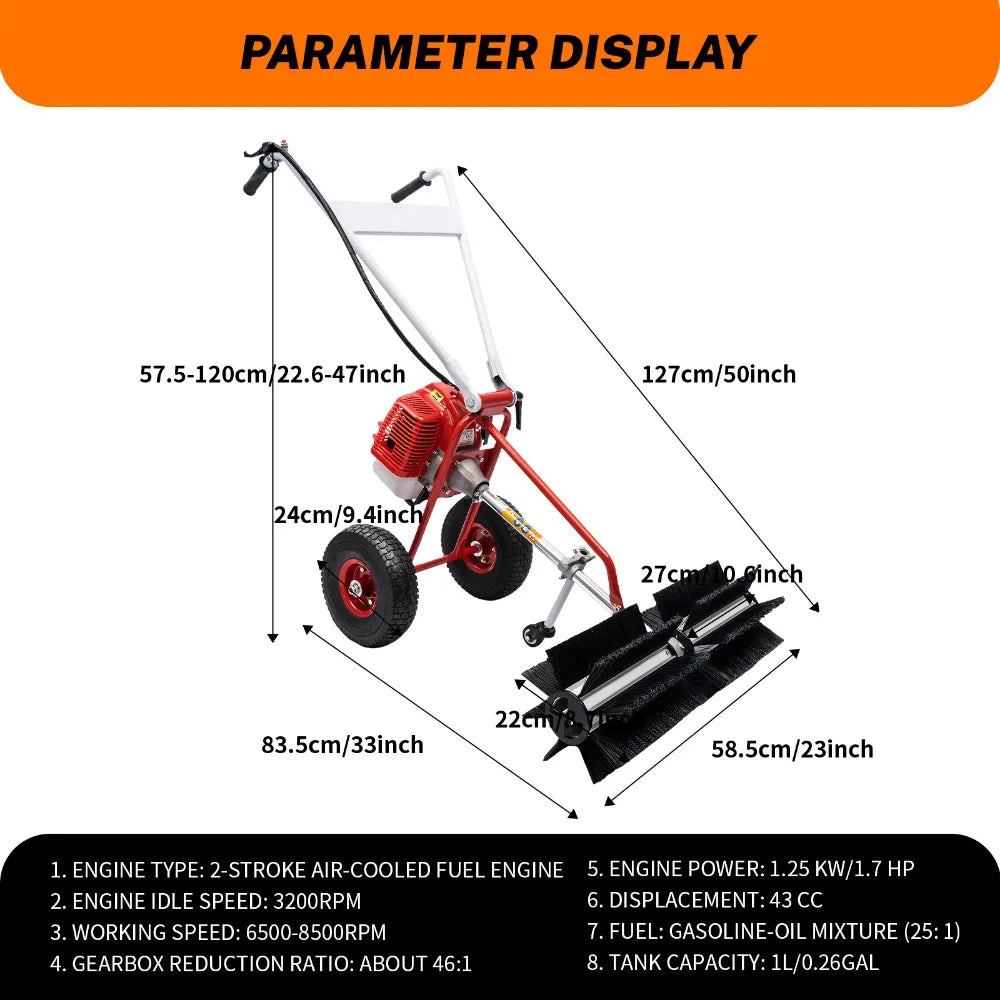 43cc Hand Push Sweeping Machine