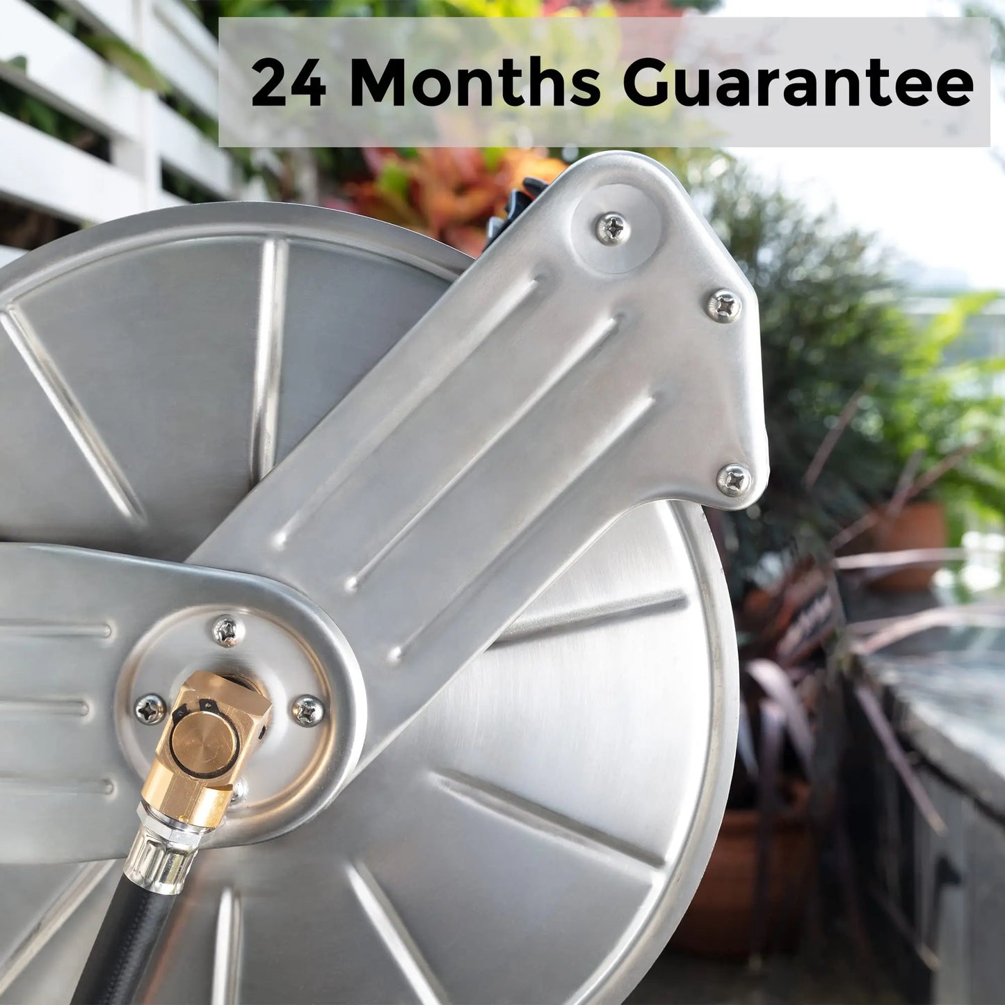 Stainless Steel Garden Hose Reel