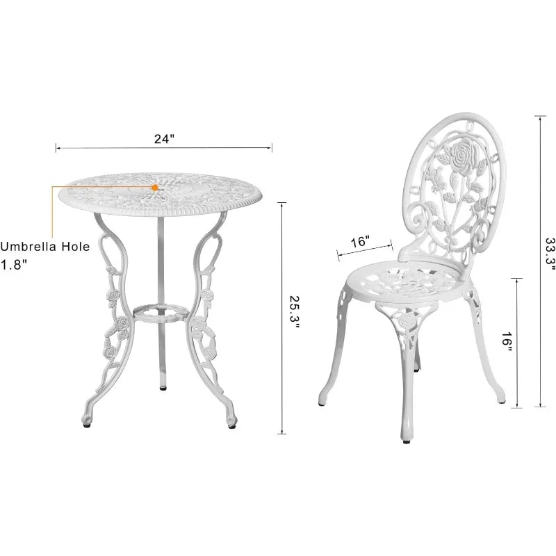 Bistro Table and Chairs Set of 2