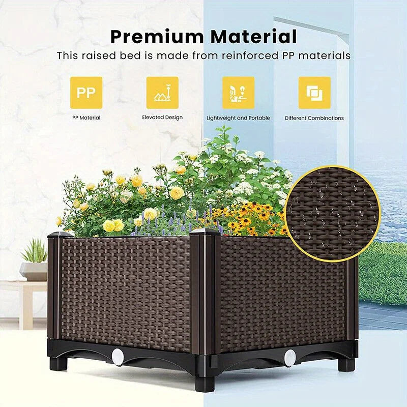 4pcs Elevated Raised Garden Bed