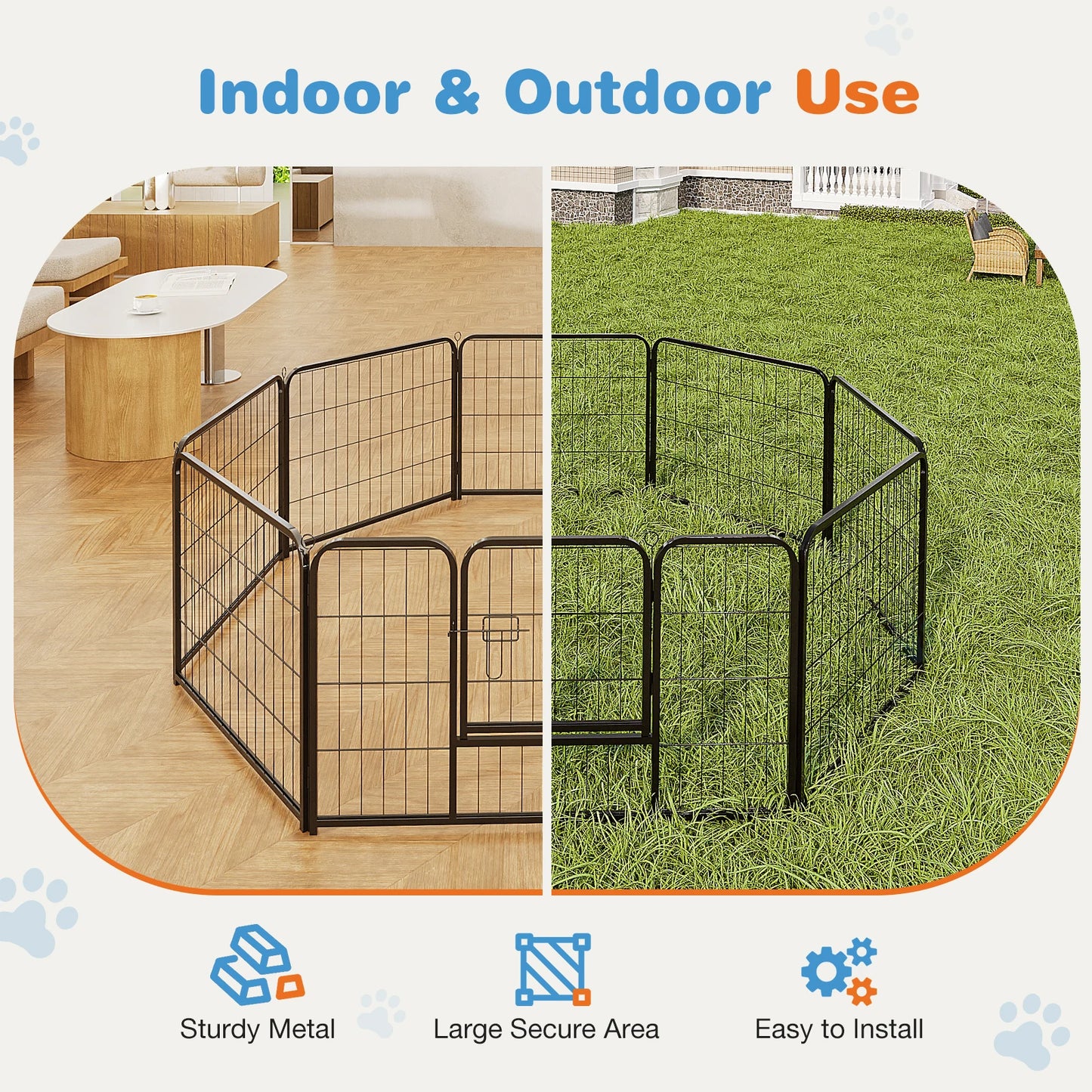 8 Panel Dog Playpen