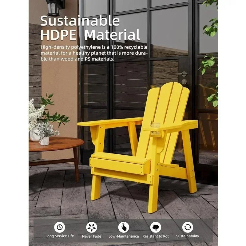 Multicolor Adirondack Chair - HDPE polyethylene wood