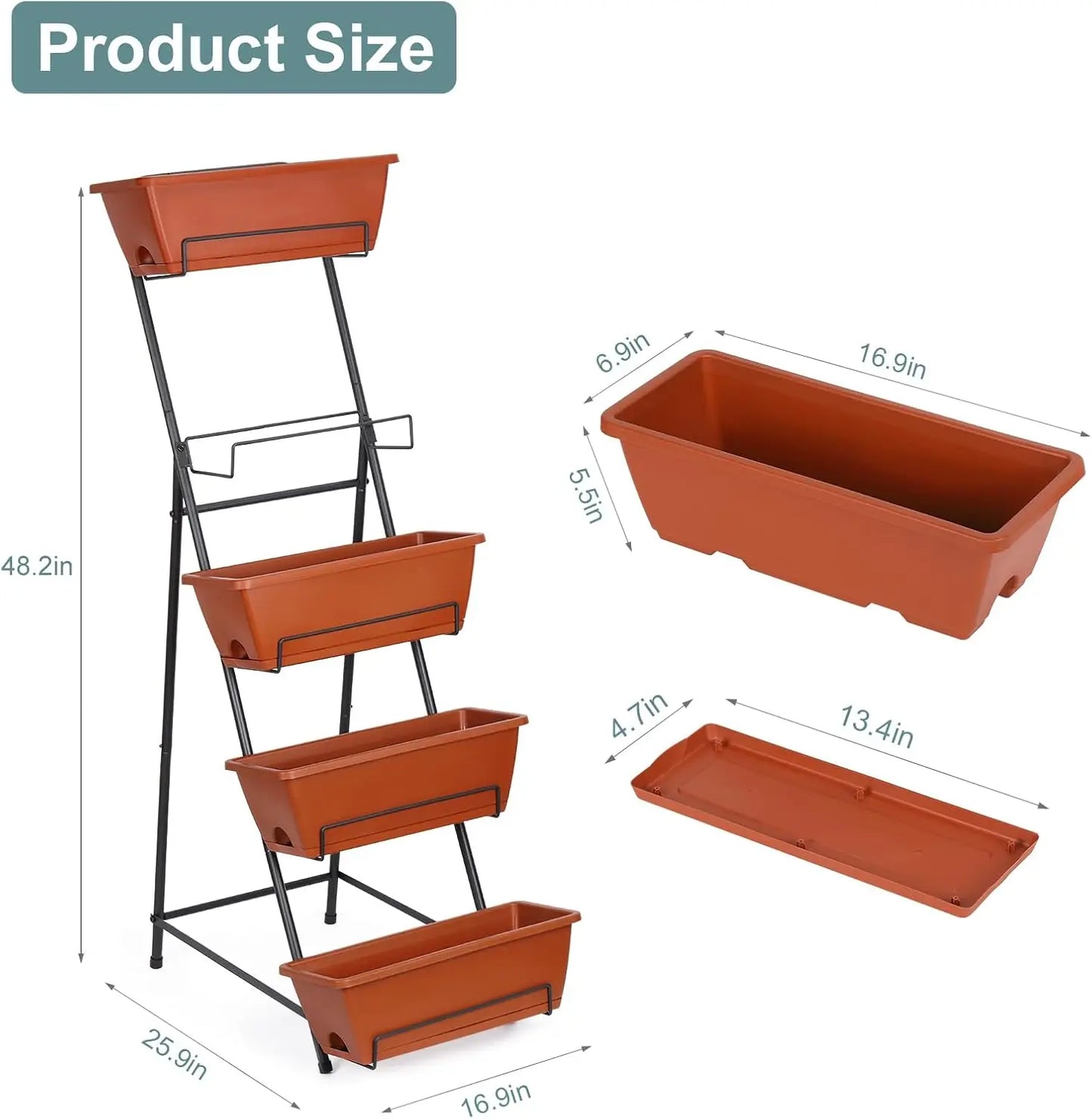 Vertical Garden Bed, 5 Tier,