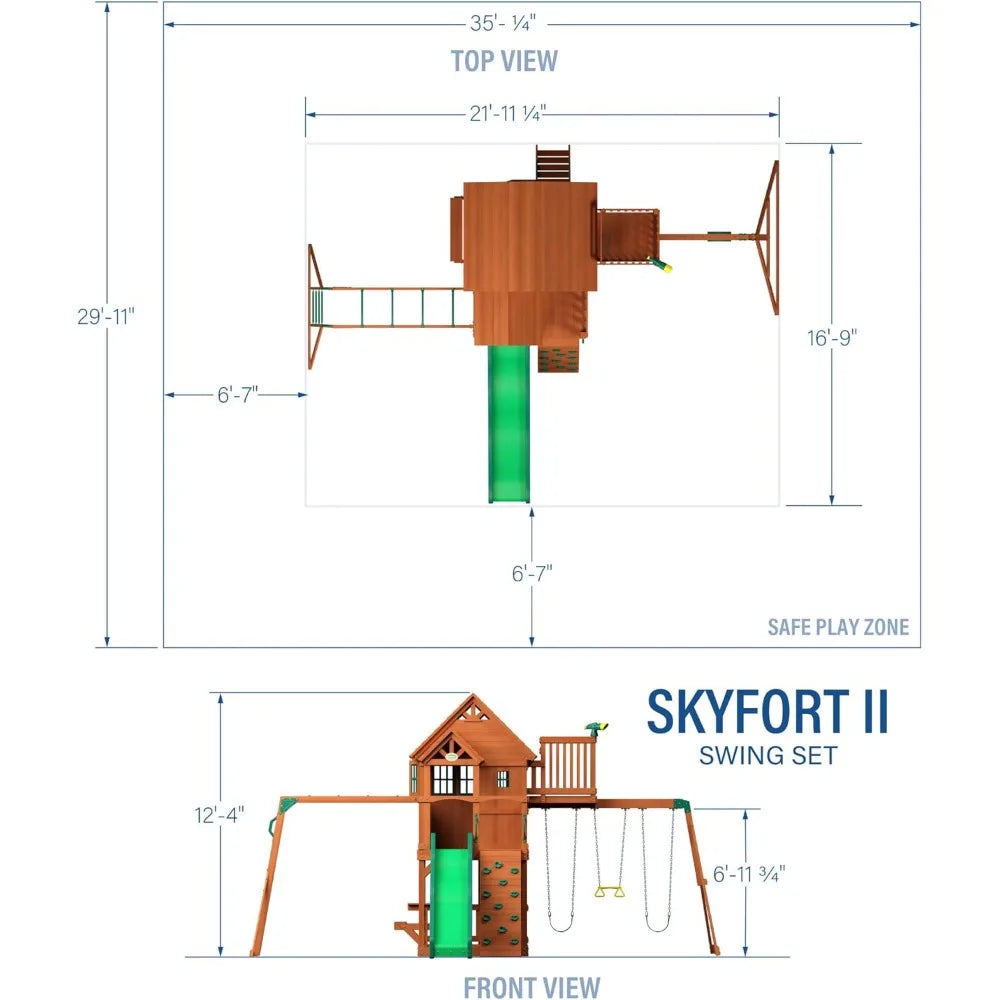 Outdoor children's swing set for kids Age 3-10