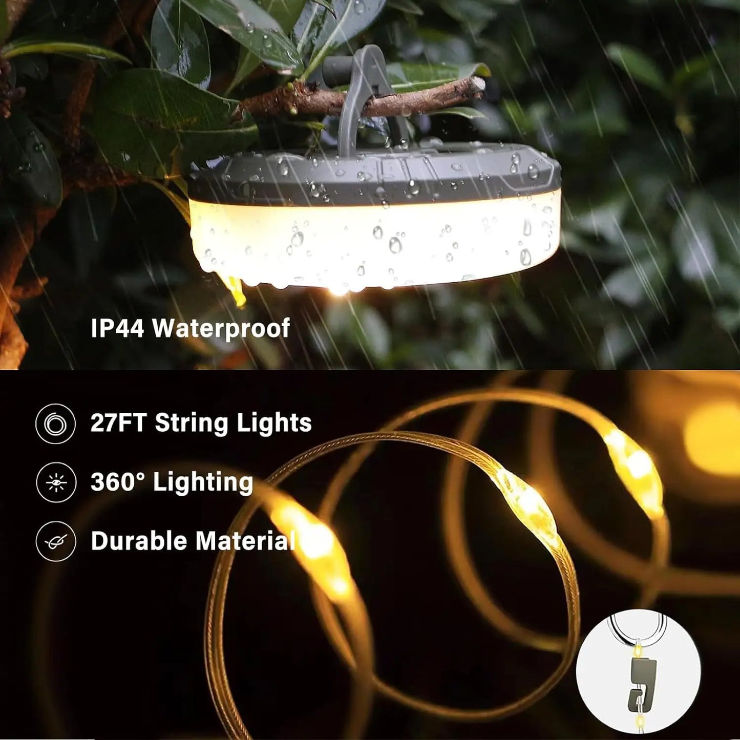 Rechargeable Camping String Light