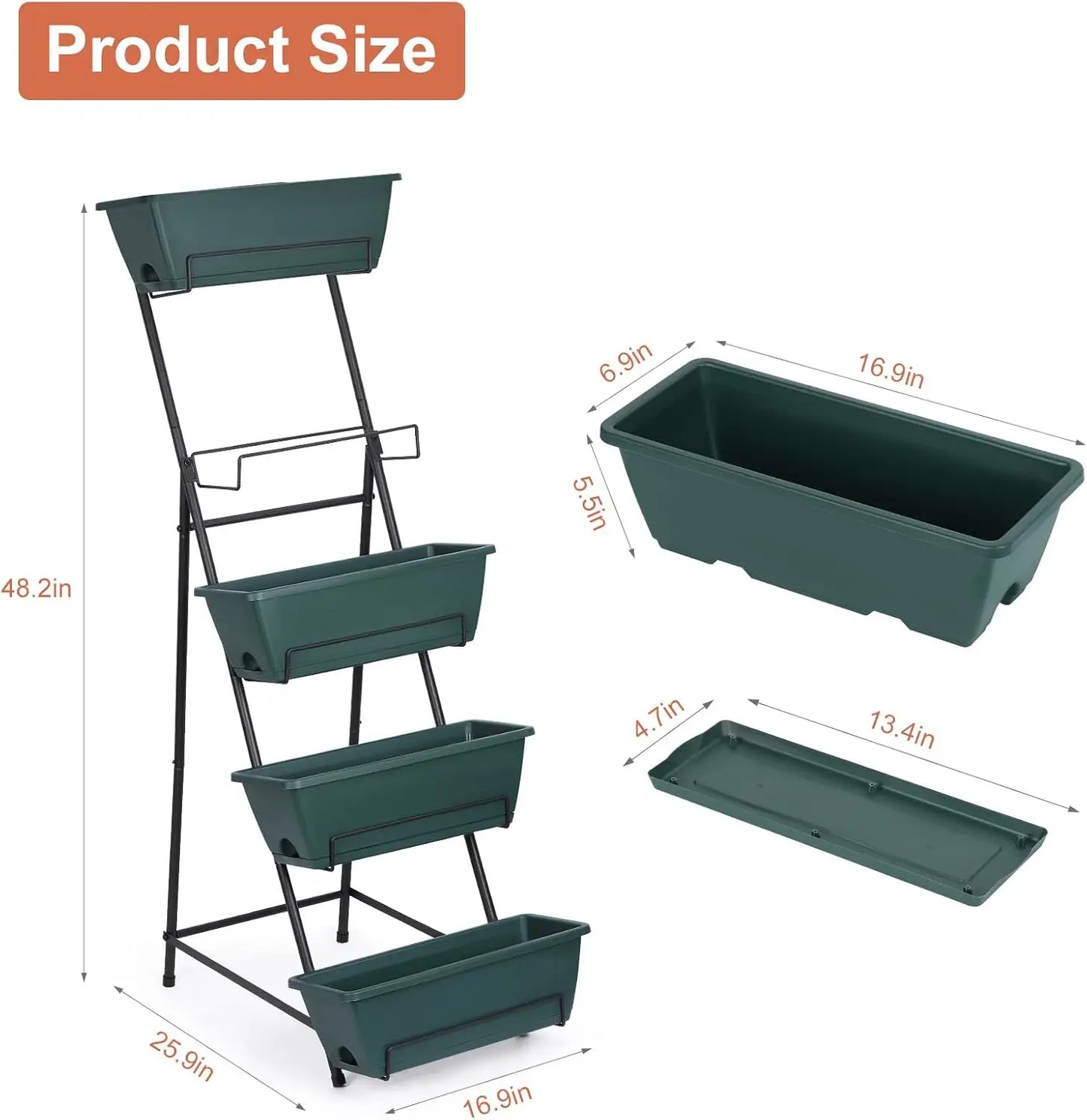 Vertical Garden Bed, 5 Tier,