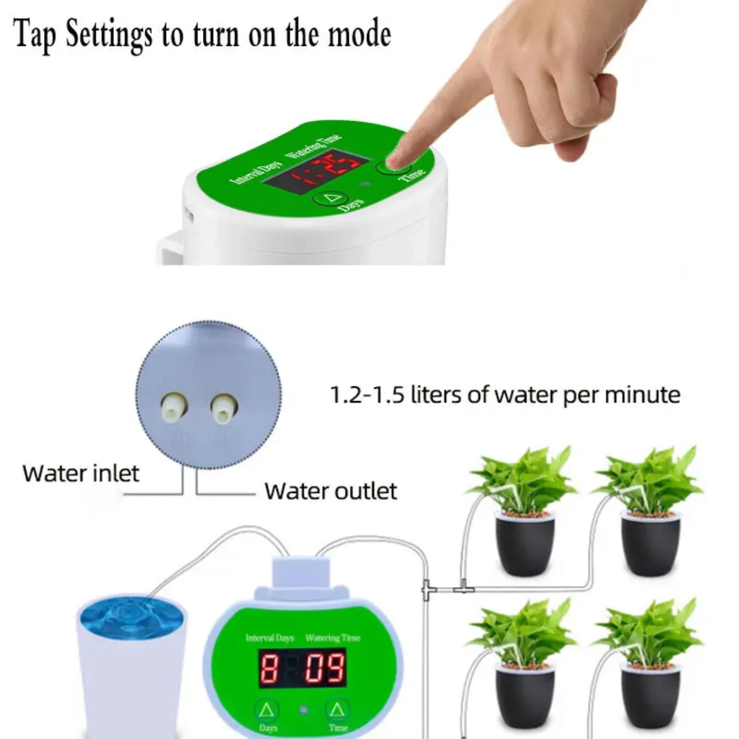 Automatic flower waterer