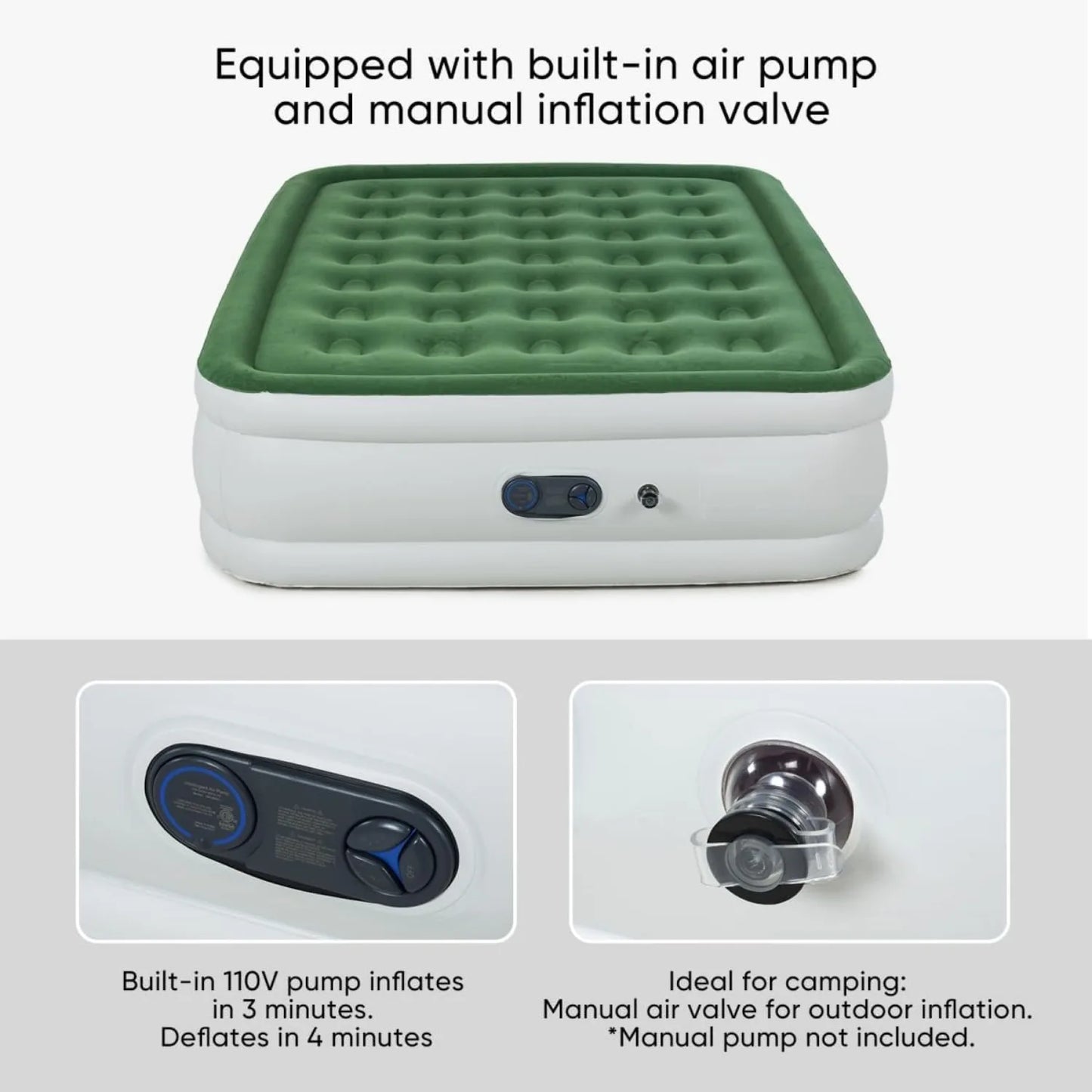 Air Mattress Queen Size with Built-in Pump