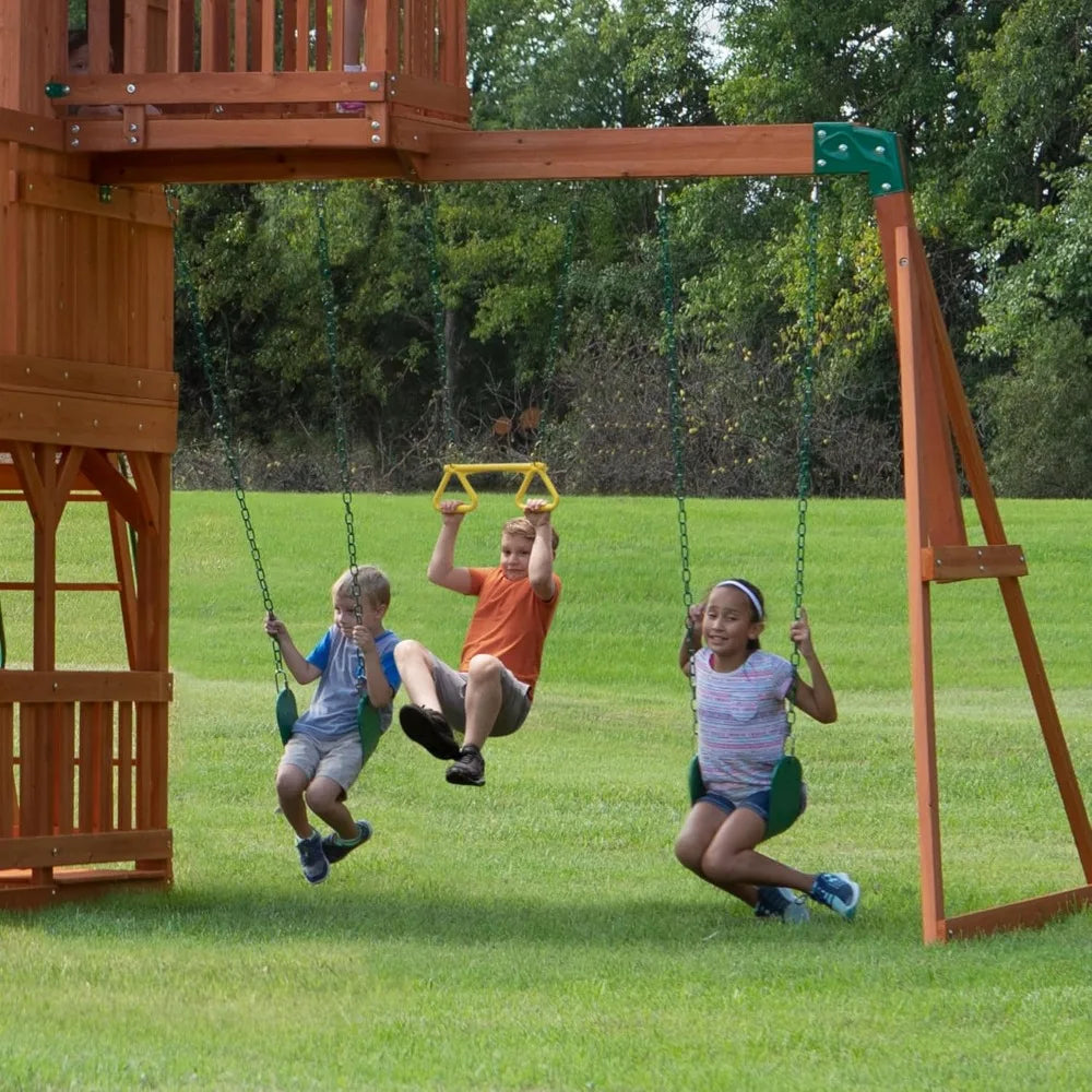 Outdoor children's swing set for kids Age 3-10