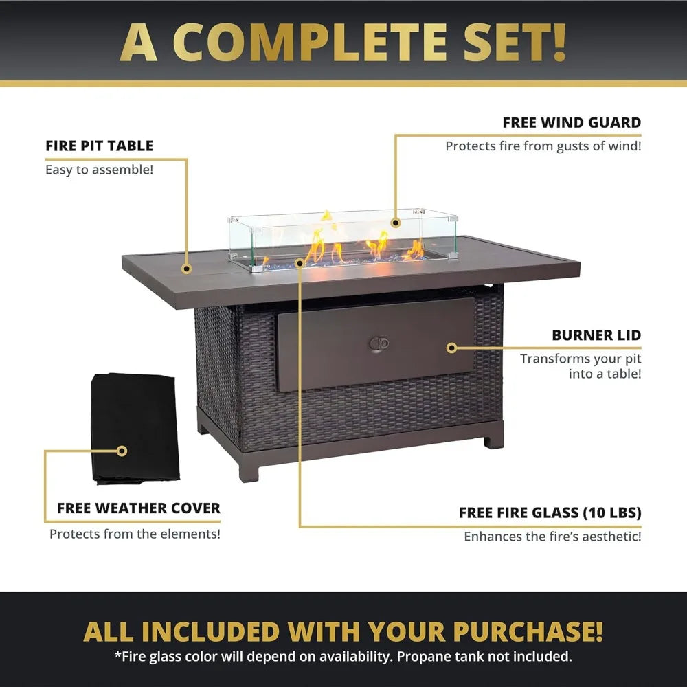 Propane Gas Fire Pit Table