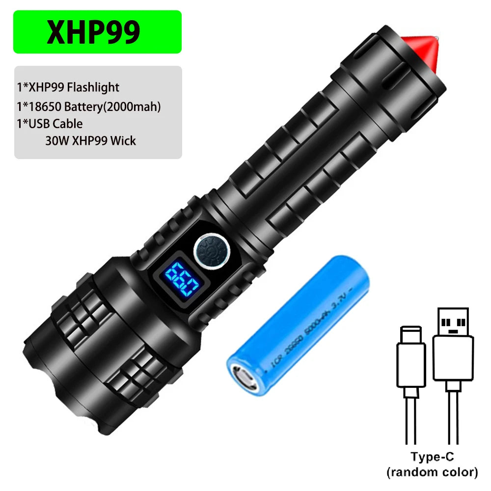 Rechargeable LED Super Bright High Powered Flash Light