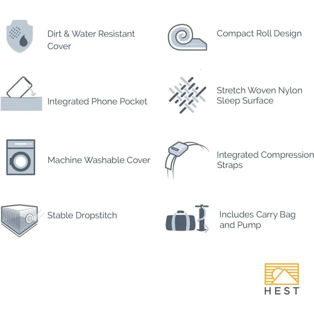 Foamy - Portable Camping Mattress, Enhanced Memory Foam