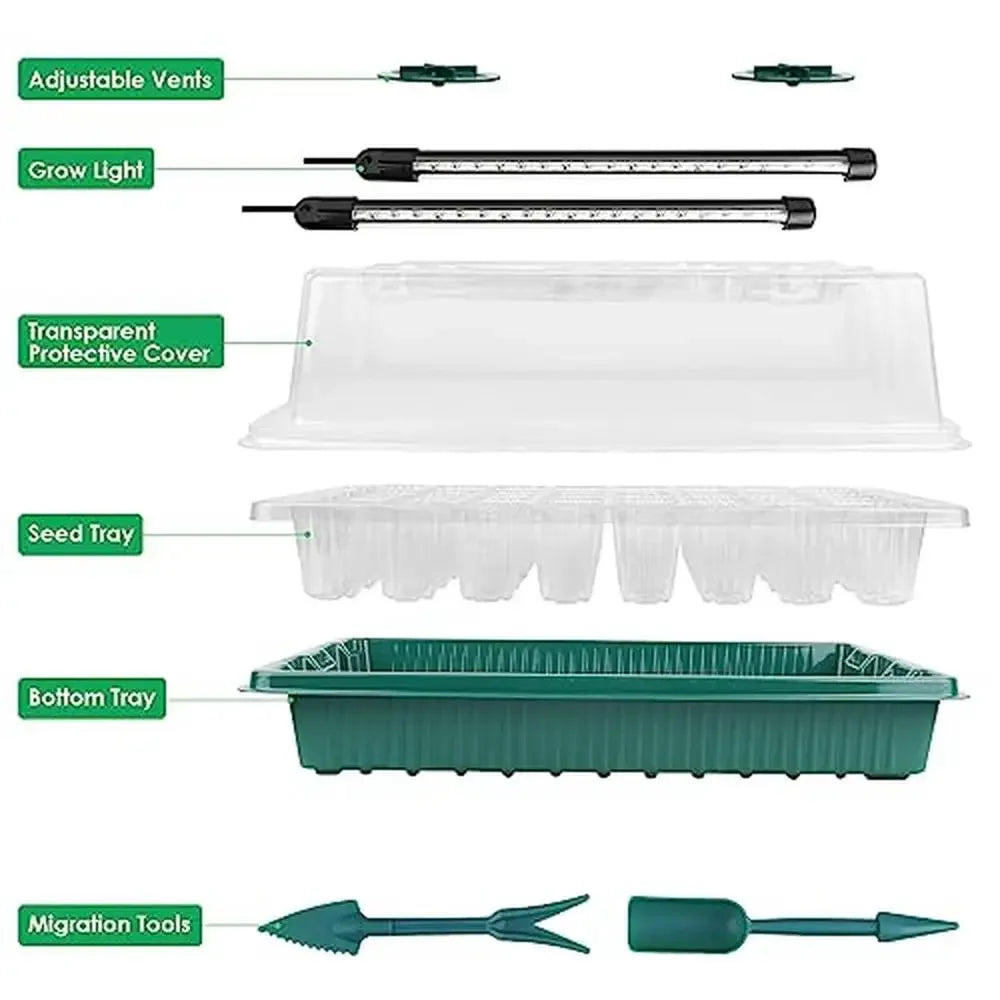 Seed Starter Tray Kit, Full Spectrum Light