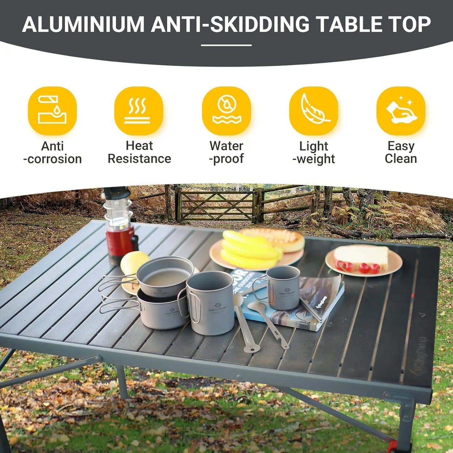 Aluminum Folding Lightweight Roll Portable Table