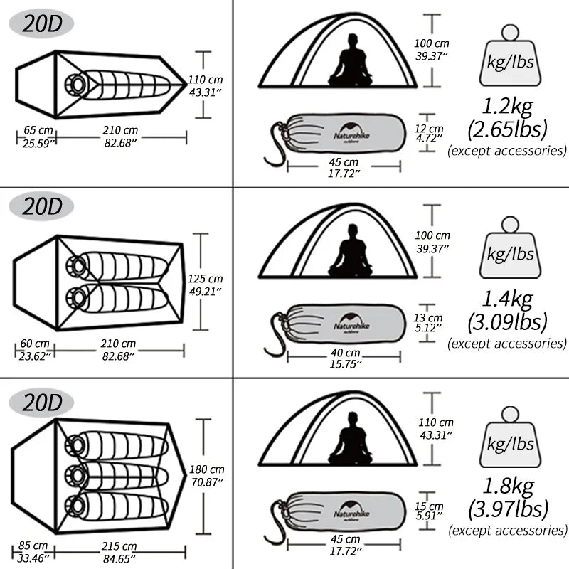 Cloud Up 3 Upgraded Tent