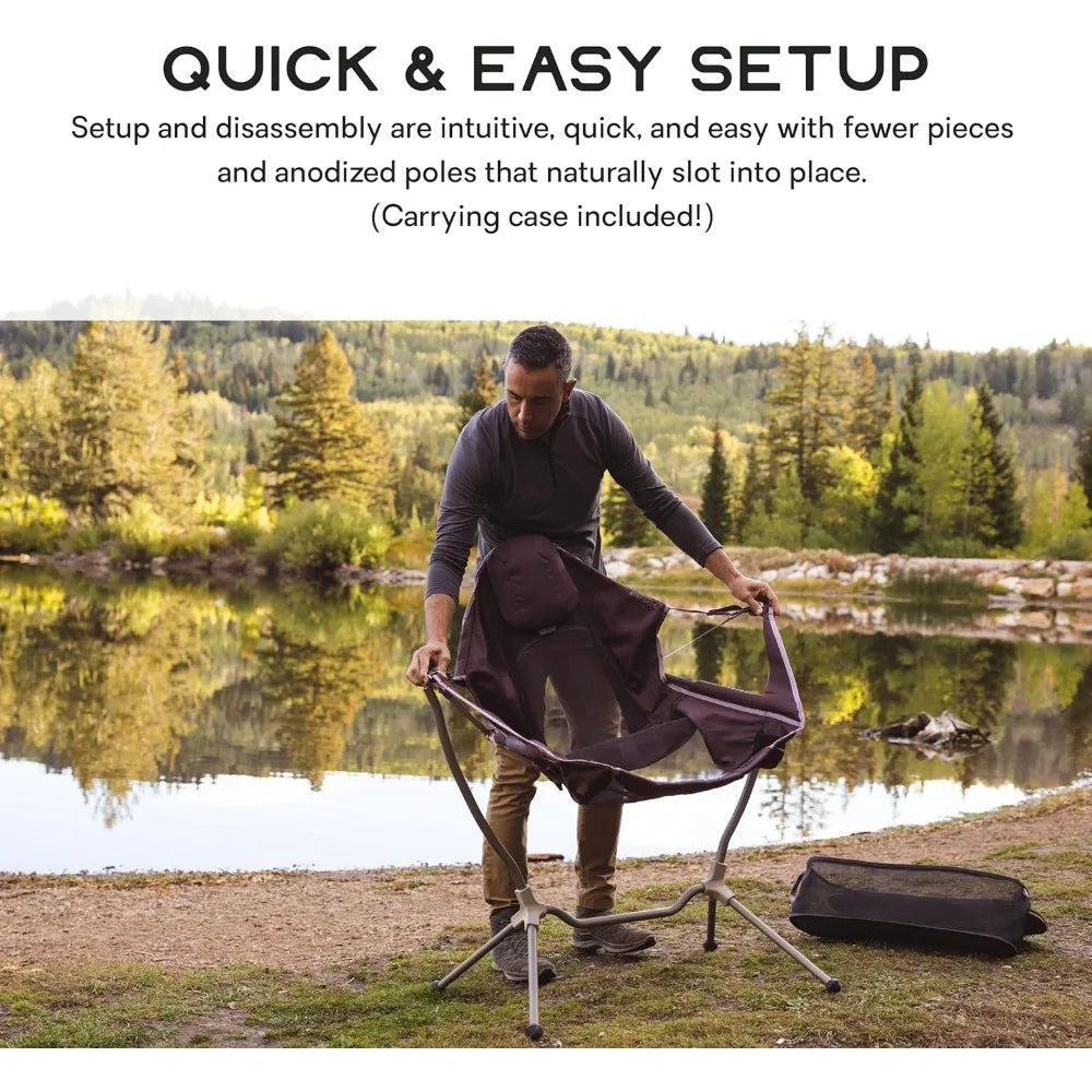 Stargaze Reclining Camp Chair | Luxury Recliner for Maximum Camping Comfort and Stargazing - One Size